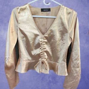 AKIRA satin top